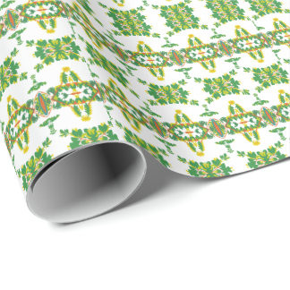Leaves and Clouds Wrapping Paper