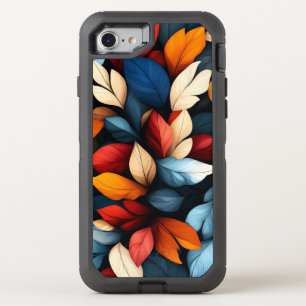 Leaves and Floral OtterBox Defender iPhone SE/8/7 Case