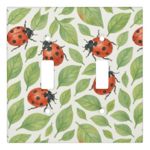 Leaves and Ladybugs Light Switch Cover