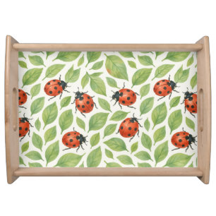 Leaves and Ladybugs  Serving Tray