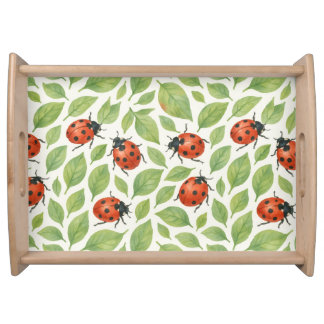 Leaves and Ladybugs Serving Tray