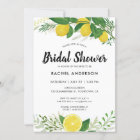 Leaves and Lemons Bridal Shower Invitation Card