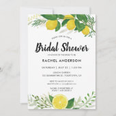 Leaves and Lemons Bridal Shower Invitation Card (Front)