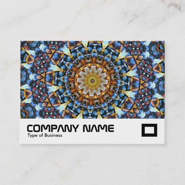 Leaves and Pebles Kaleidosope Business Card (Front)