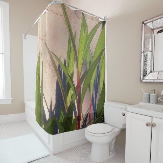 Leaves and Shadows Shower Curtain