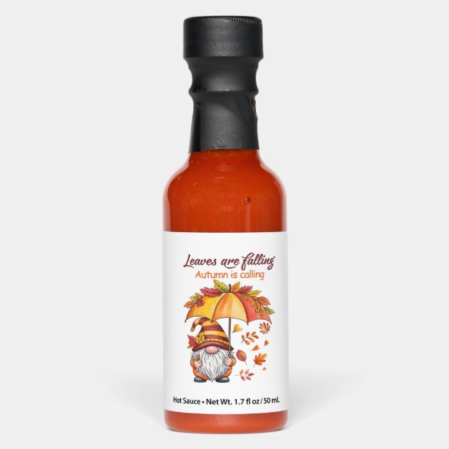 Leaves Are Falling Autumn Calling Classic T-Shirt. Hot Sauces (Front)
