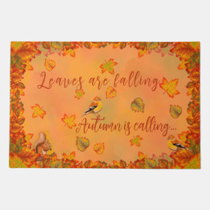 Leaves are Falling Autumn is Calling doormat