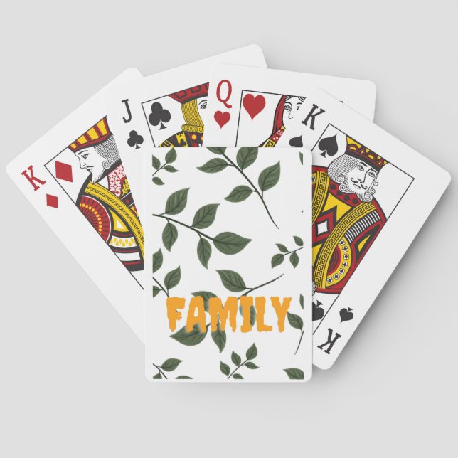 Leaves Art | Zazzle_Growshop. Poker Cards (Back)
