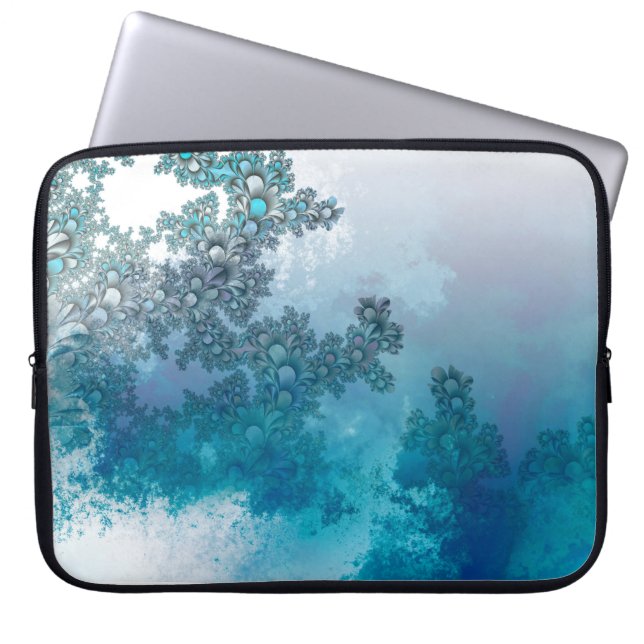 Leaves background leaf template laptop sleeve (Front)