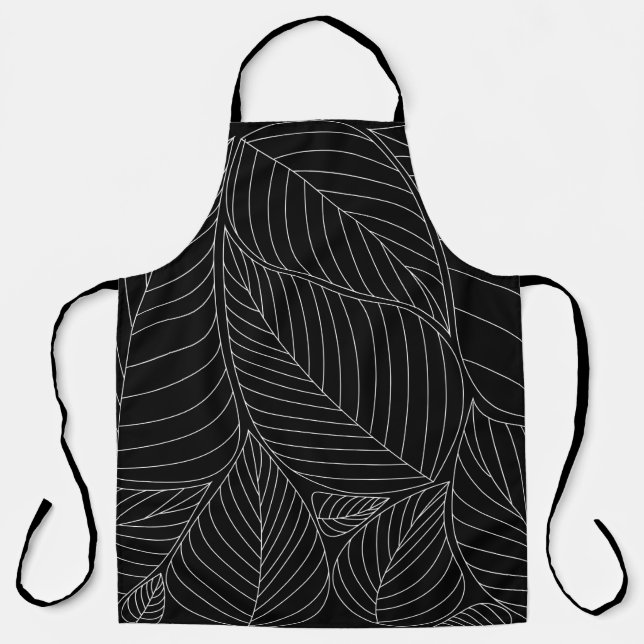 Leaves background pattern. - Illustration, Formal  Apron (Front)