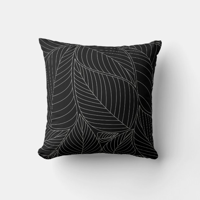 Leaves background pattern. - Illustration, Formal  Throw Pillow (Front)