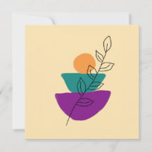 Leaves boho illustration
