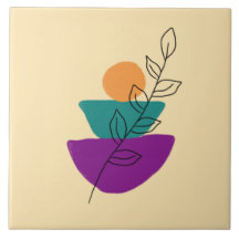 Leaves boho illustration