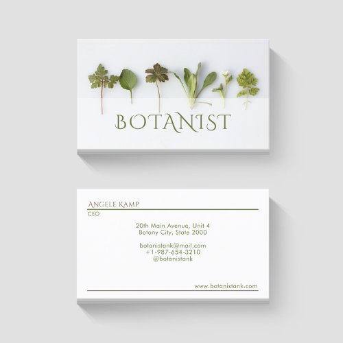 Leaves Botanist Business Card