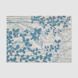 Leaves Branches Botanical Print Vintage Japanese Tissue Paper