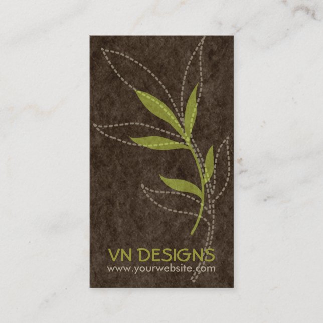 Leaves Business Card (Front)