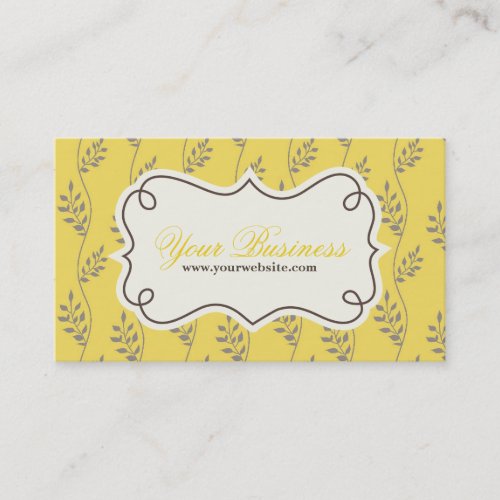 Leaves Business Card, Profile Card