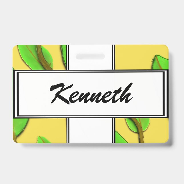 Leaves by Kenneth Yoncich Badge (Front)