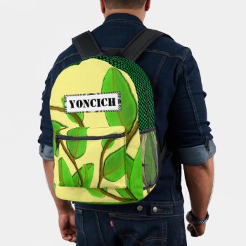 Leaves By Kenneth Yoncich Printed Backpack by KennethYoncich at Zazzle