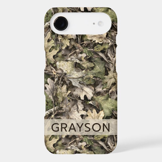Leaves Camouflage Personalized Case-Mate iPhone Case (Back)