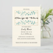 Leaves Change of Plans Baby Shower Card (Standing Front)