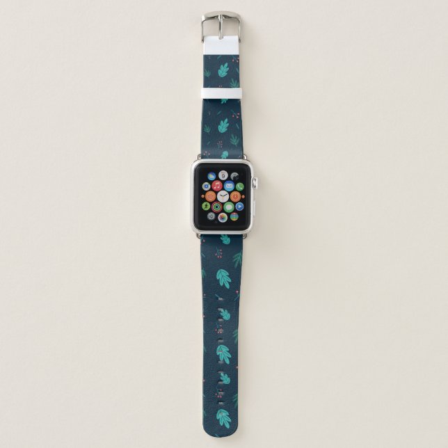 Leaves design  apple watch band (Front)