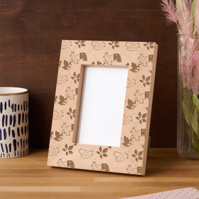Leaves Engraved Frames (Left)