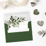 Leaves & Eucalyptus Gold 2 Envelope<br><div class="desc">Complete your wedding,  graduation,  or party suite with your Leaves & Eucalyptus Gold envelopes.  Add your address or order blank and get address labels to complete the look.

Hand painted,  watercolor greenery brings these envelopes to life.</div>