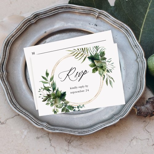 Leaves  Eucalyptus Gold w Meal RSVP