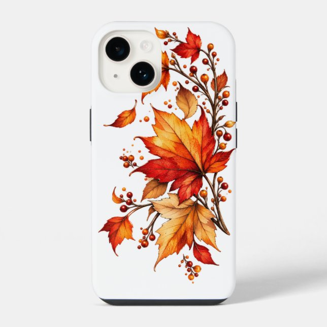 Leaves fall iphone case (Back)