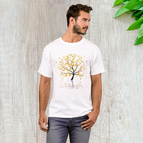 Leaves Falling From A Tree T_Shirt