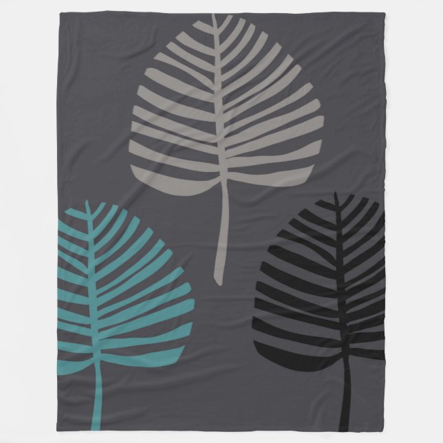 Leaves Fleece Blanket (Front)
