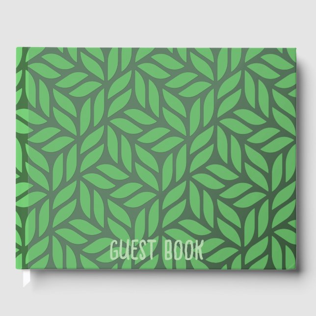 Leaves Foil Guest Book (Front)