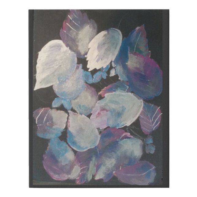 Leaves for Happiness Faux Canvas Print (Front)