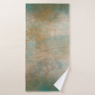 Leaves grunge background wallpaper bath towel