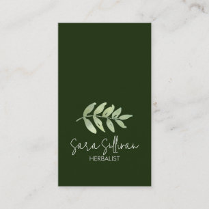 Leaves Herbal Medicine Herbs Business Card