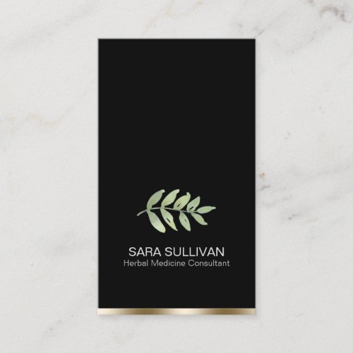 Leaves Herbal Medicine Herbs  Business Card