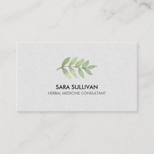 Leaves Herbal Medicine Herbs  Business Card