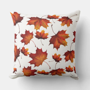 Leaves in Fall Outdoor Pillow