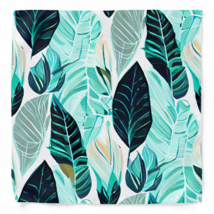 leaves in green bandana