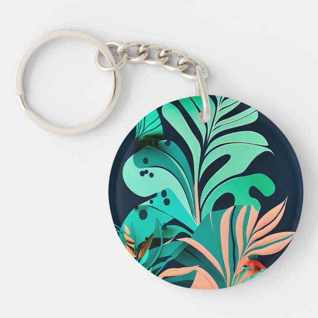 leaves keychain (Front)