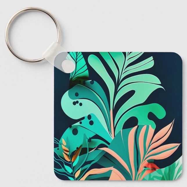 leaves keychain (Front)