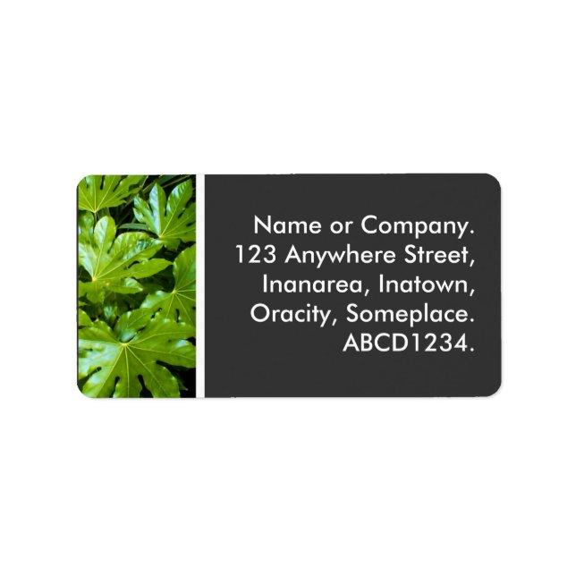 Leaves Label (Front)