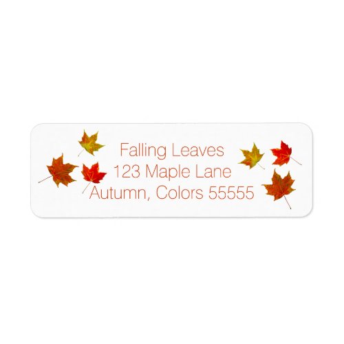 Leaves Maple Fall Leaf Splendor Label