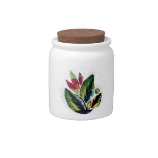 leaves melissa campagnoli candy jar