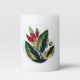 leaves melissa campagnoli pillar candle