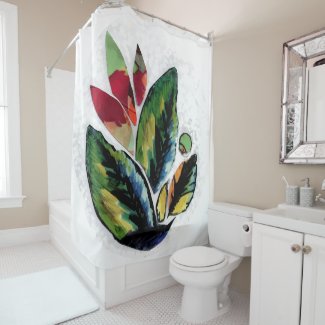 leaves melissa campagnoli shower curtain