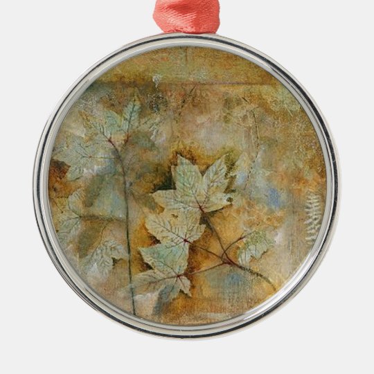 leaves metal ornament