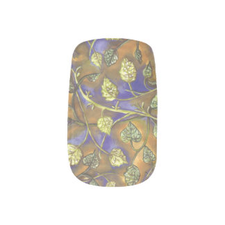 Leaves Minx Nail Art