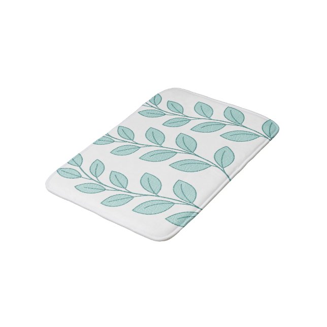 Leaves Nature Shower mat bathroom (Angled)